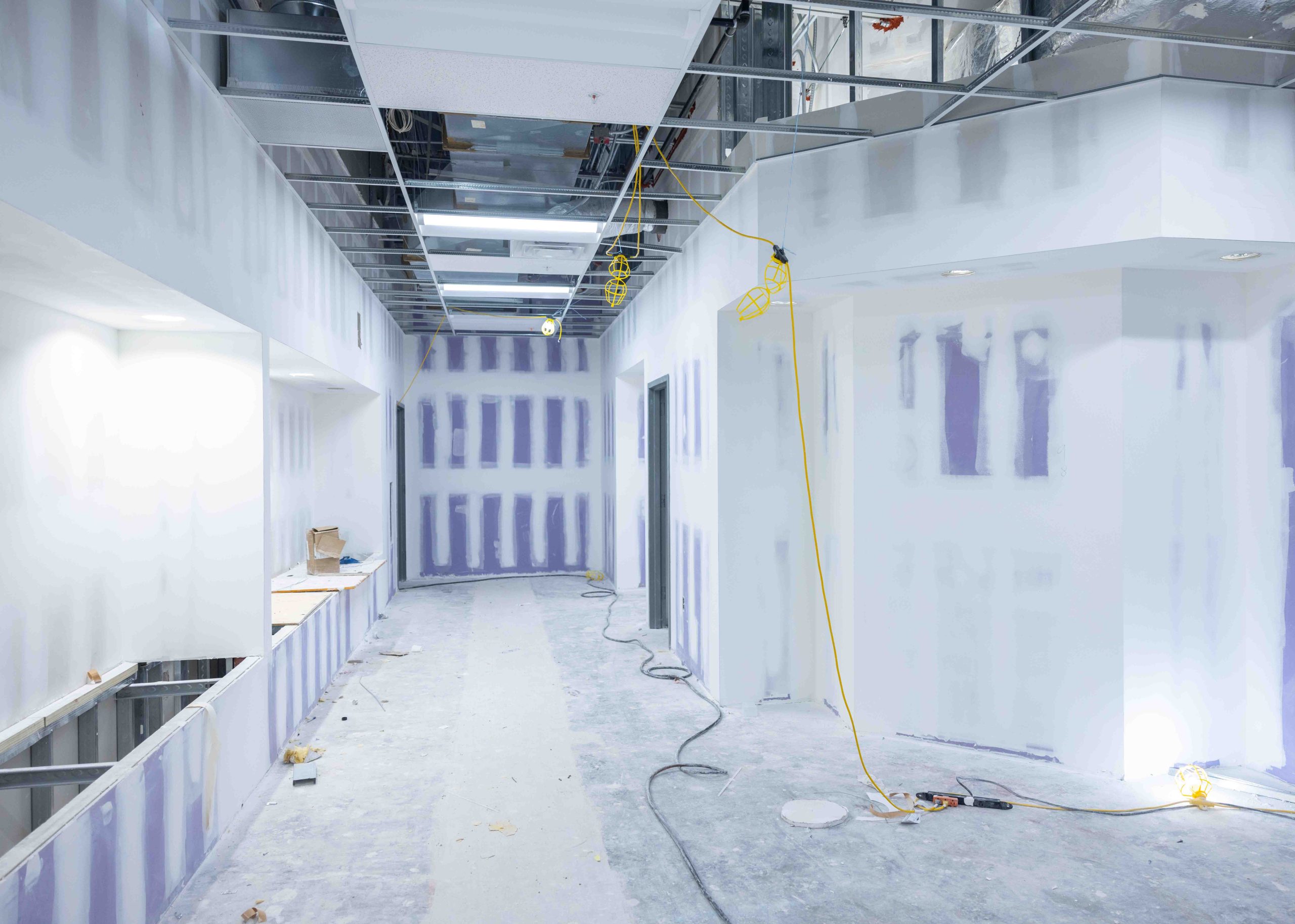 Inside a building renovation